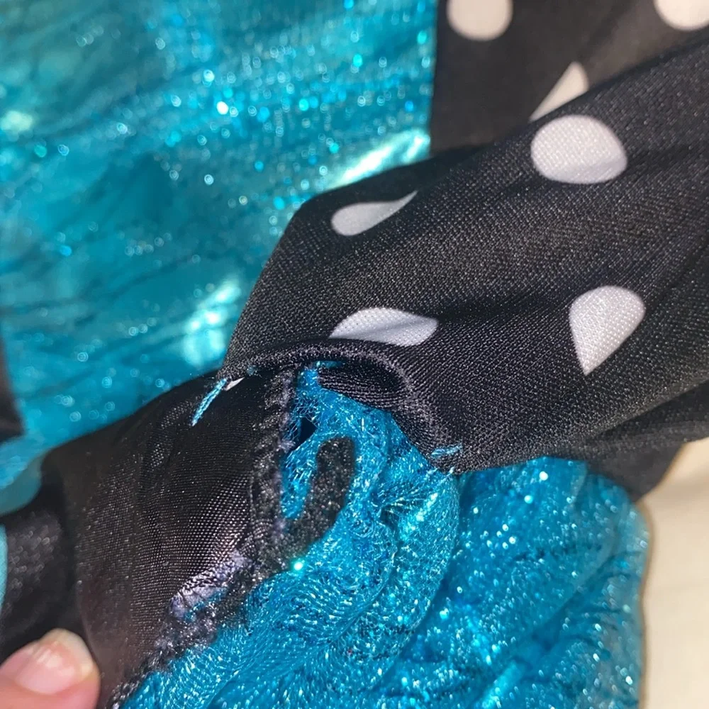 Blue and black butterfly fairy costume size 4